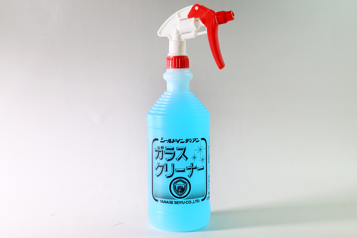 ガラスのお掃除 「シールドインディアン ガラスクリーナー」 大阪のオーダーミラー専門店[コダマガラス]