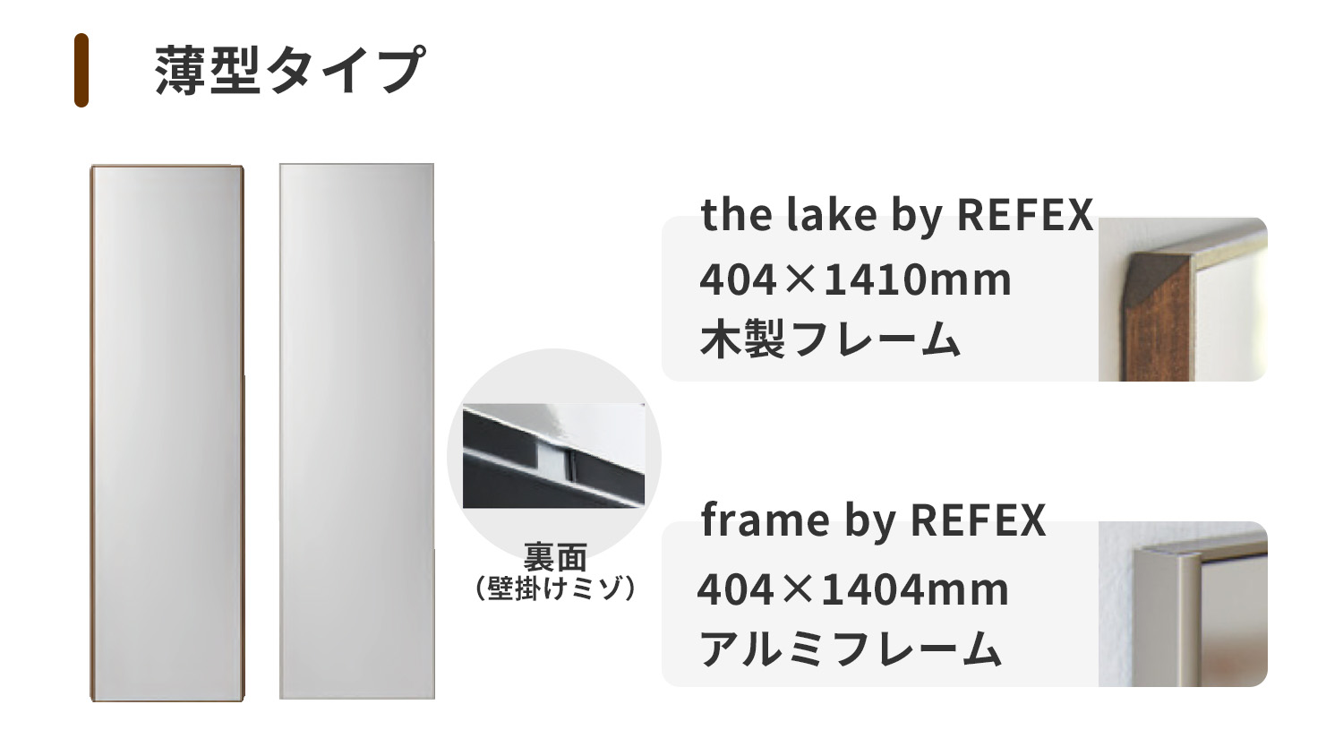 リフェクス薄型フレームタイプ
