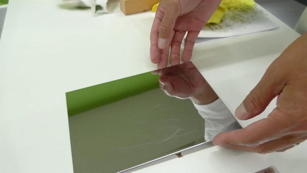 メタカラーの木材傷